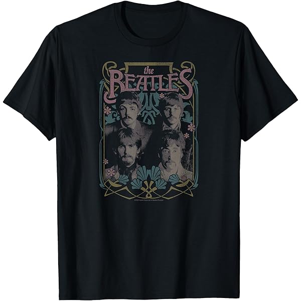 Amazon.com: The Beatles - let it be Squares T-Shirt : Clothing